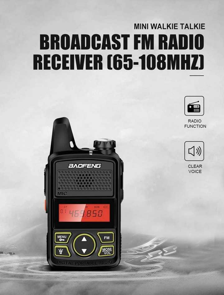 Baofeng BF-T1 Mini Walkie Talkie Outdoor Handheld