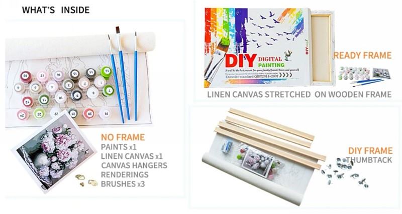 DIY Colorful Lion Painting