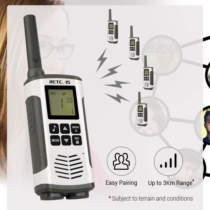 Walkie Talkie Family Outdoor Radio PMR PMR446 FRS Handy Portable Radio Legal Free License Radio USB