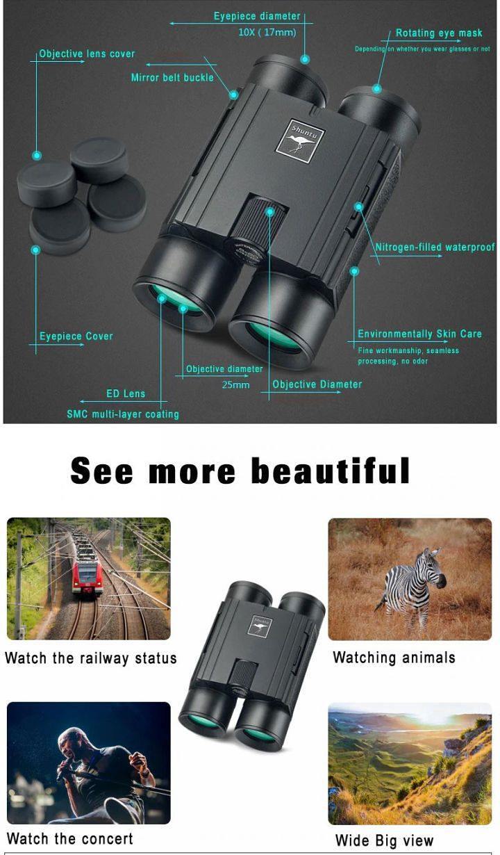 10x25 ED Binoculars