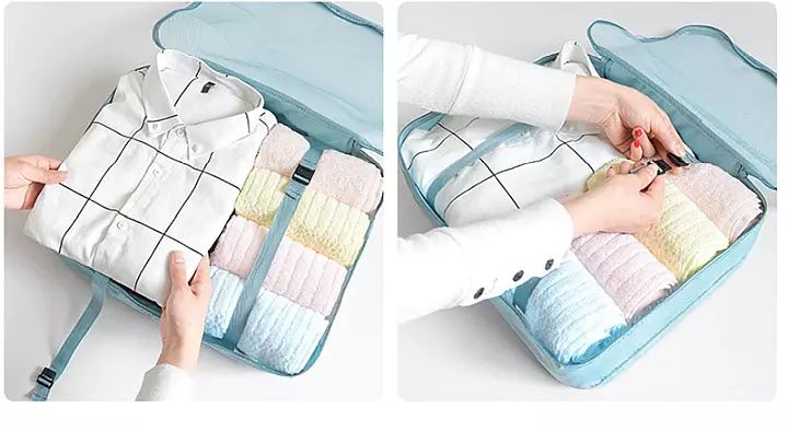 Travel Luggage Set Organizer Suitcase Clothes Storage Bags Luggage Packing Organizer