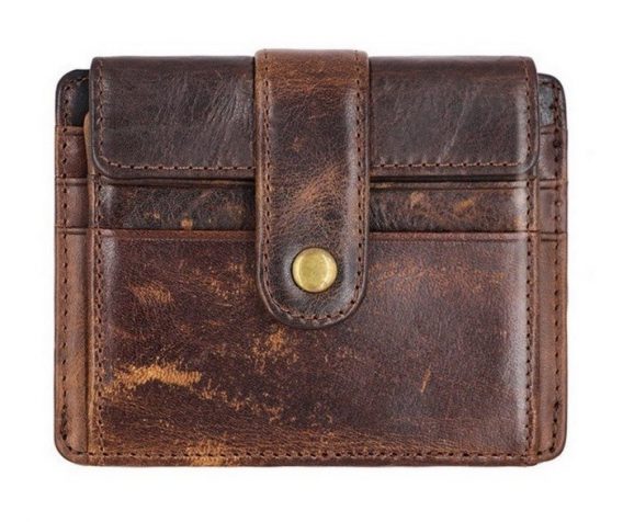 Vintage Men’s Leather Wallet Credit Card Holder Small Wallet Men