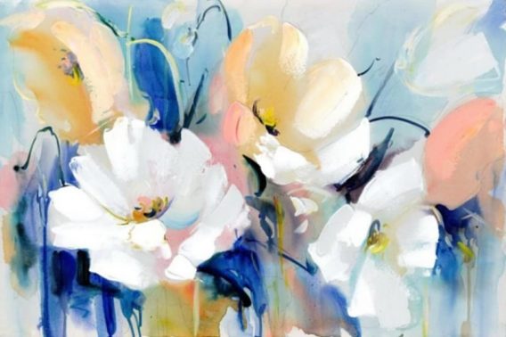Digital Printing Watercolor Flowers Poster My Wall Art Home Decor Canvas Wall Art Canvas Prints