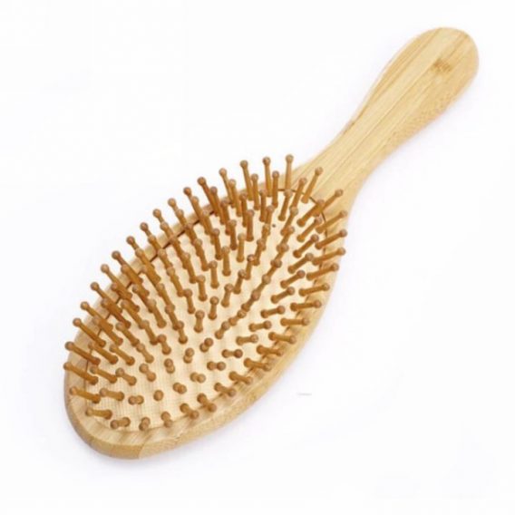 Bamboo Hair Brush Head Massager Relax Scalp Massage Cushion Brush